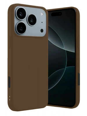 Newface Apple iPhone 17 Pro Max First Silikon - Kahverengi