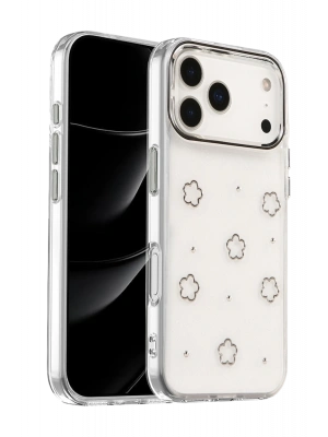 Newface Apple iPhone 17 Pro Max Fiyonk Desenli Kapak - Desen 2