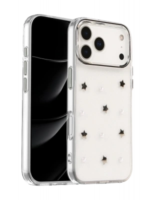 Newface Apple iPhone 17 Pro Max Fiyonk Desenli Kapak - Desen 7