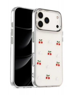 Newface Apple iPhone 17 Pro Max Fiyonk Desenli Kapak - Desen 9