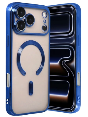 Newface Apple iPhone 17 Pro Max Kross Magneticsafe Kapak - Lacivert