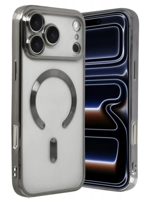 Newface Apple iPhone 17 Pro Max Kross Magneticsafe Kapak - Titan Gri