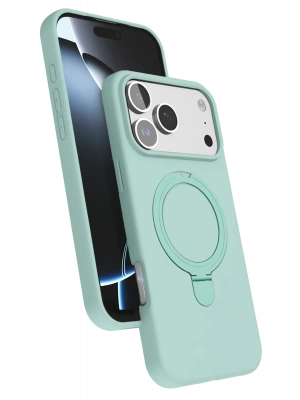 Newface Apple iPhone 17 Pro Max Regal Magsafe Standlı Kapak - Su Yeşili