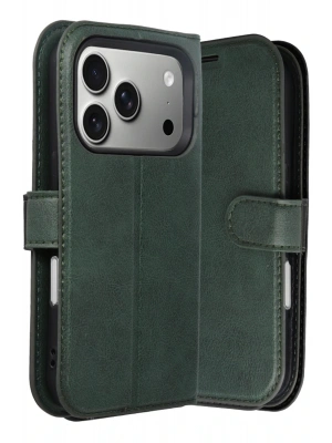 Newface Apple iPhone 17 Pro Max Trend S Plus Kapaklı Kılıf - Yeşil