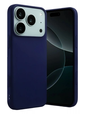 Newface Apple iPhone 17 Pro Nano içi Kadife Silikon - Lacivert