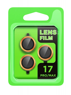 Newface Apple iPhone 17 Pro Raze Metal Kamera Lens - Turuncu