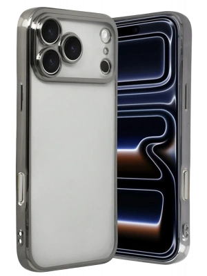 Newface Apple iPhone 17 Pro Razer Lensli Silikon - Titan Gri