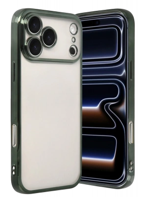 Newface Apple iPhone 17 Pro Razer Lensli Silikon - Yeşil