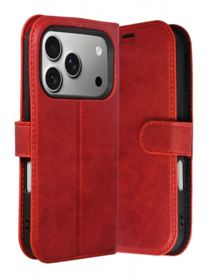 Newface Apple iPhone 17 Pro Trend S Plus Kapaklı Kılıf - Kırmızı