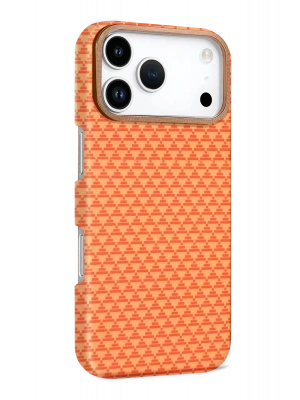 Newface Apple iPhone 17 Pro Vega Magsafe Kapak - Parlak Turuncu