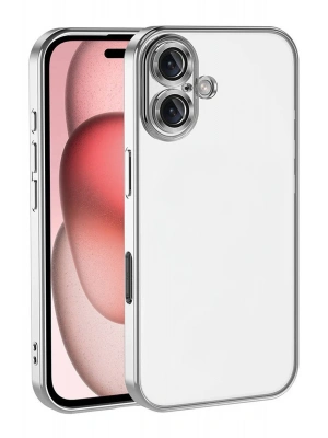 Newface Apple iPhone 17 Razer Lensli Silikon - Gümüş