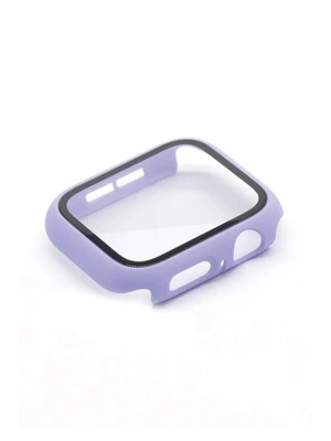 Newface Apple Watch 38mm Camlı Kasa Ekran Koruyucu - Lila