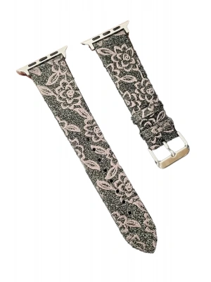 Newface Apple Watch 38mm Creeper Desenli Kordon - Kahverengi