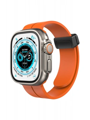 Newface Apple Watch 38mm KR412 Elegance Stylısh Kordon - Turuncu