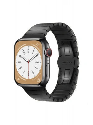 Newface Apple Watch 38mm KR413 Fine Steel Kordon - Siyah