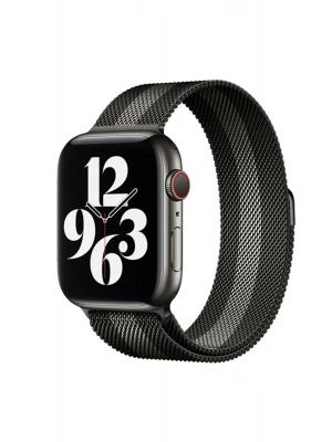 Newface Apple Watch 38mm Metal Mıknatıslı Kordon - Siyah-Beyaz