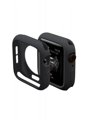 Newface Apple Watch 38mm Silikon Alt Kasa - Siyah