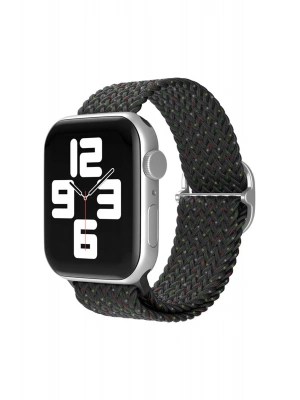 Newface Apple Watch 38mm Star Kordon - Benekli Siyah