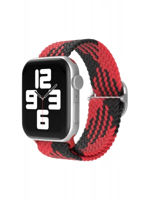 Newface Apple Watch 38mm Star Kordon - Kırmızı-Siyah