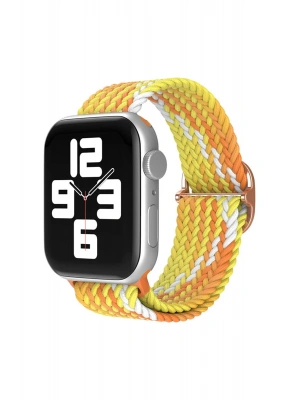 Newface Apple Watch 38mm Star Kordon - Turuncu-Sarı