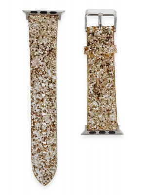 Newface Apple Watch 38mm Starry Taşlı Kordon - Gold