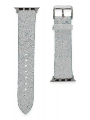 Newface Apple Watch 38mm Starry Taşlı Kordon - Mavi