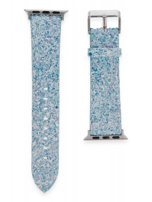 Newface Apple Watch 38mm Starry Taşlı Kordon - Turkuaz