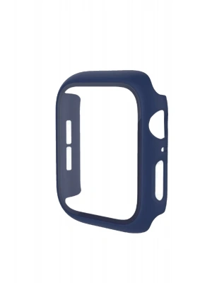 Newface Apple Watch 42mm Camlı Kasa Ekran Koruyucu - Mavi