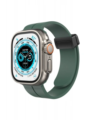 Newface Apple Watch 42mm KR412 Elegance Stylısh Kordon - Koyu Yeşil