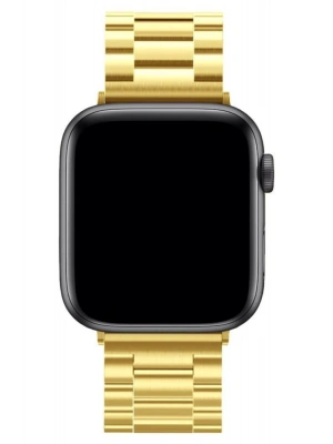 Newface Apple Watch 42mm Metal Baklalı Kordon - Gold
