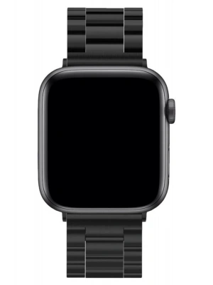 Newface Apple Watch 42mm Metal Baklalı Kordon - Siyah