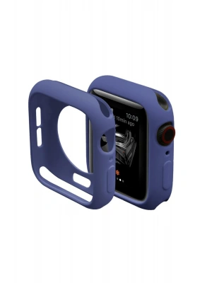 Newface Apple Watch 42mm Silikon Alt Kasa - Mavi