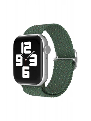 Newface Apple Watch 42mm Star Kordon - Benekli Koyu Yeşil