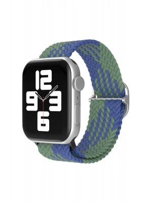 Newface Apple Watch 42mm Star Kordon - Yeşil-Lacivert