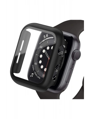 Newface Apple Watch Ultra 49mm Camlı Kasa Ekran Koruyucu - Siyah