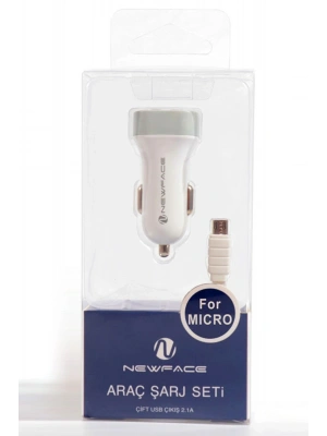 Newface C17 Micro USB 2.1A Araç Şarjı