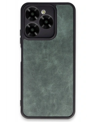 Newface General Mobile Era 30 Kılıf Aras Deri Kapak - Koyu Yeşil