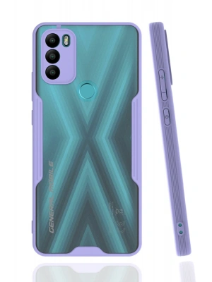 Newface General Mobile GM 21 Plus Kılıf Platin Silikon - Lila