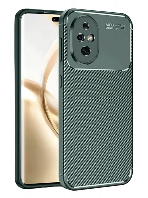 Newface Honor 200 Kılıf Auto Focus Karbon Kapak - Koyu Yeşil