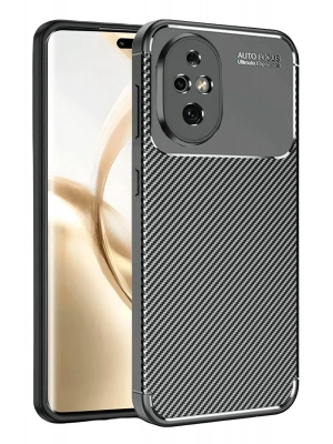 Newface Honor 200 Kılıf Auto Focus Karbon Kapak - Siyah