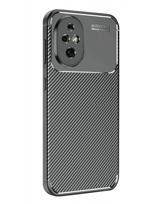 Newface Honor 200 Kılıf Auto Focus Karbon Kapak - Siyah