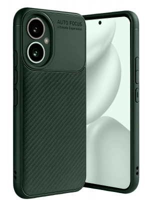 Newface Honor 400 Kılıf Auto Focus Karbon Kapak - Koyu Yeşil