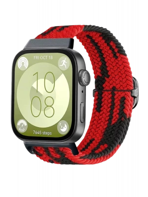 Newface Huawei Fit 4 Star Kordon - Kırmızı-Siyah