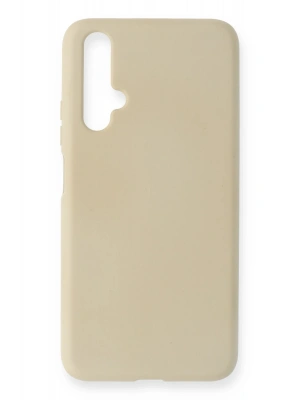 Newface Huawei Honor 20 Kılıf Nano içi Kadife Silikon - Kemik