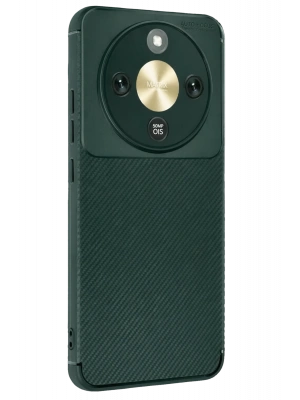 Newface Huawei Honor Magic 8 Lite Auto Focus Karbon Kapak - Koyu Yeşil