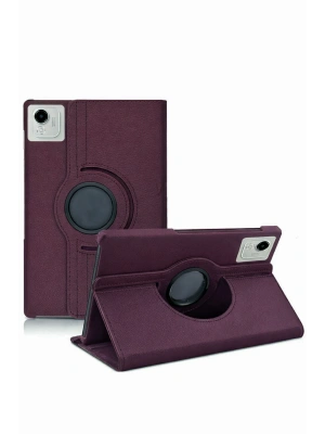 Newface Huawei Honor Pad X9A 360 Tablet Deri Kılıf - Mürdüm