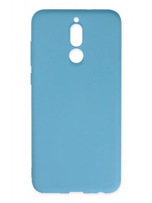 Newface Huawei Mate 10 Lite Kılıf Nano içi Kadife Silikon - Mavi