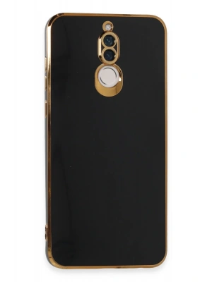 Newface Huawei Mate 10 Lite Kılıf Volet Silikon - Siyah