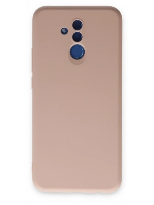 Newface Huawei Mate 20 Lite Kılıf Nano içi Kadife Silikon - Pudra