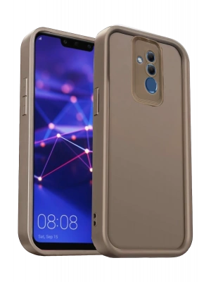 Newface Huawei Mate 20 Lite Kılıf Viera Silikon - Kahverengi